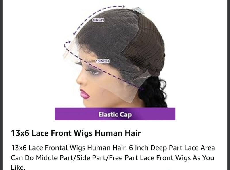 【Wigs Material】100% Unprocessed Brazilian Remy Virgin Human Hair. Natural, Full and Healthy End. HD Transparent Swiss Lace, Durable Lace Material, Breathable, Soft, Bouncy and Comfortable. 【13x6 Lace Front Wigs Human Hair Advantage】13x6 HD Transparent Lace Same As Skin Tone, Invisible and Breathable. Lace Frontal Wigs Human Hair, Pre Plucked Hairline with Baby Hair Around Looks More Natural Looking.