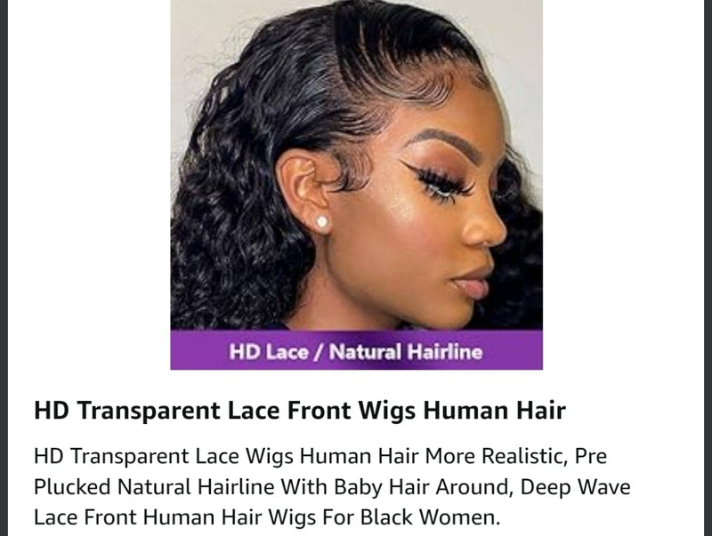 【Wigs Material】100% Unprocessed Brazilian Remy Virgin Human Hair. Natural, Full and Healthy End. HD Transparent Swiss Lace, Durable Lace Material, Breathable, Soft, Bouncy and Comfortable. 【13x6 Lace Front Wigs Human Hair Advantage】13x6 HD Transparent Lace Same As Skin Tone, Invisible and Breathable. Lace Frontal Wigs Human Hair, Pre Plucked Hairline with Baby Hair Around Looks More Natural Looking.